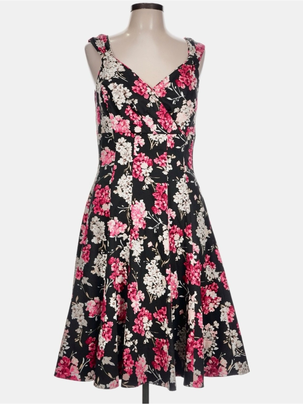 White House Black Market Women’s Fit & Flare Floral Dress Size 10